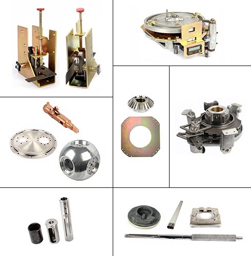 Precision machined components including gears, bushings and turned parts