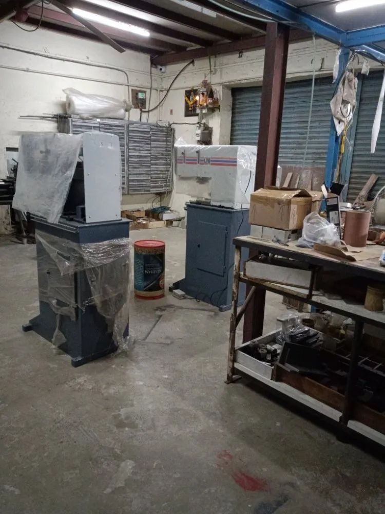 Assembly bench with parts and sub-assemblies at Gaurav Industries